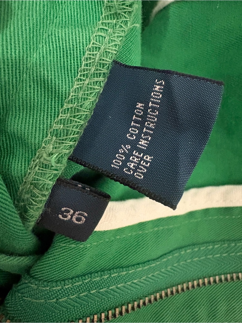VNTG Polo by Ralph Lauren Kelly Green Men's Chino Shorts Preppy Golf Academia 36 - Picture 5 of 8